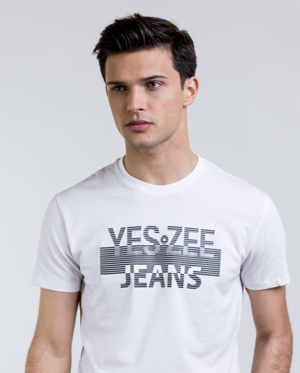 Μπλούζα T-shirt Λευκή, YES ZEE