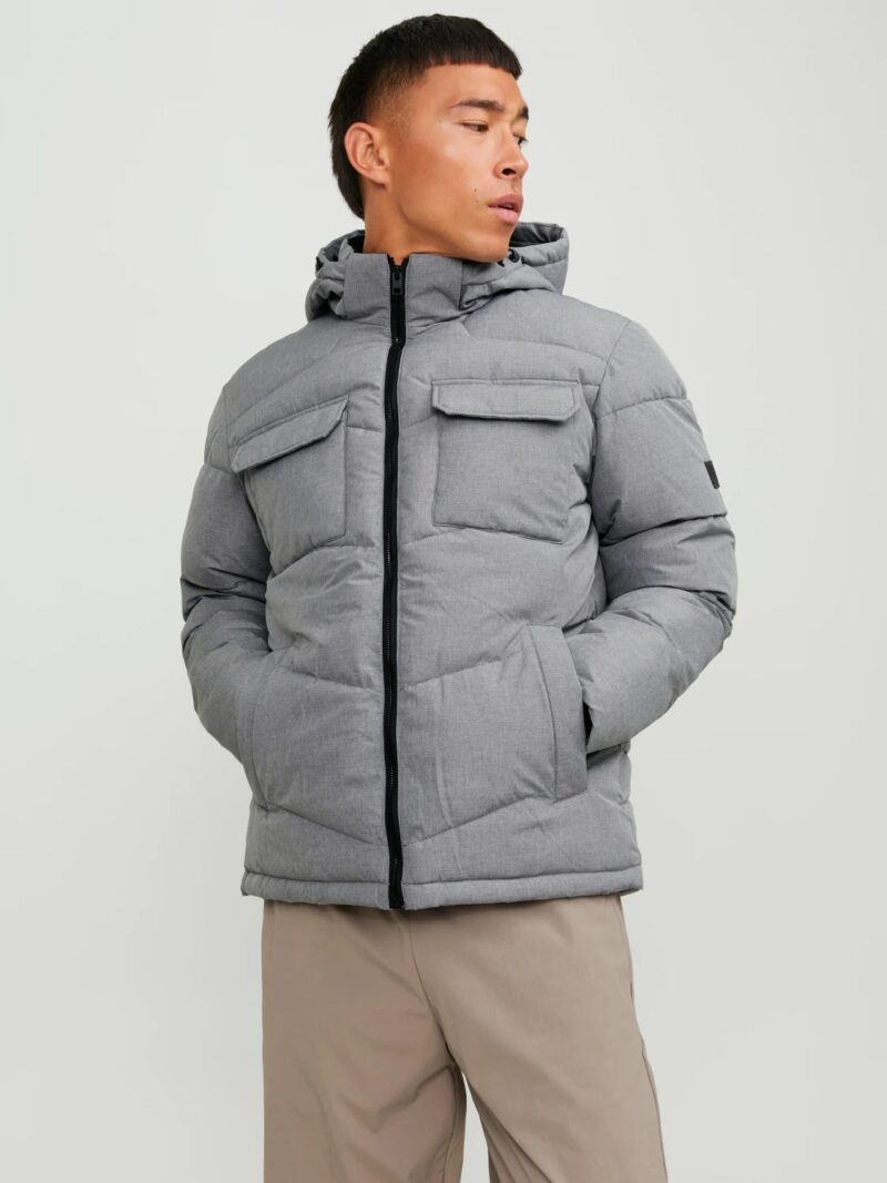 Μπουφάν Γκρί Puffer , JACK & JONES