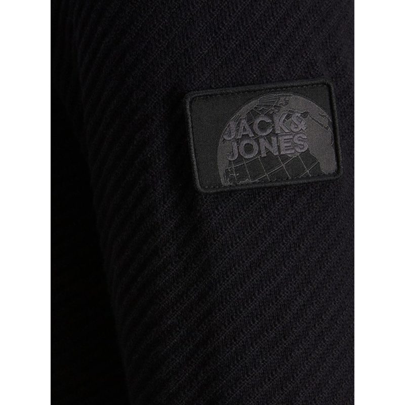 Μπλούζα Πλεκτή Μαύρη, JACK & JONES