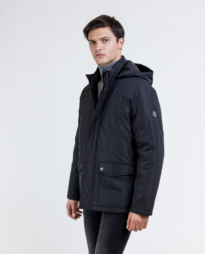 Black Puffer Jacket SEA BARRIER