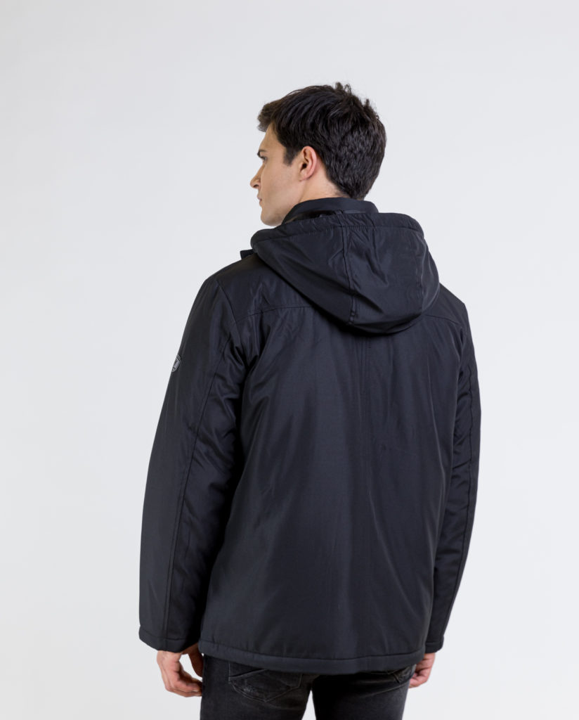 Black Puffer Jacket SEA BARRIER