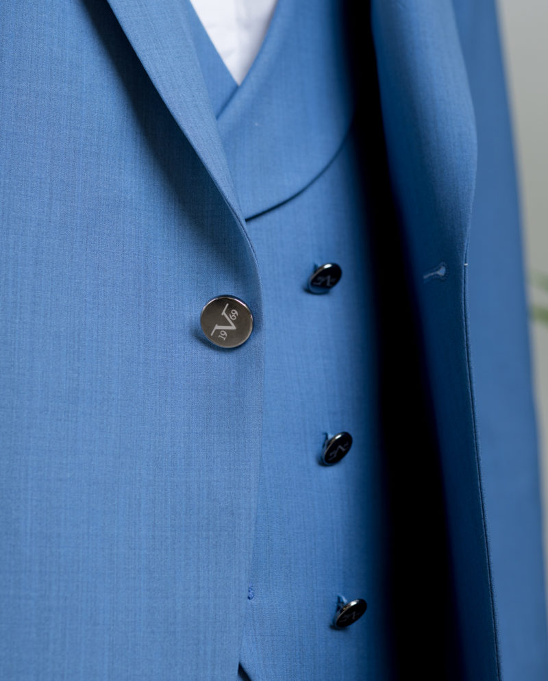 Κοστούμι Γαλάζιο Slim Fit, VERSACE 19V69
