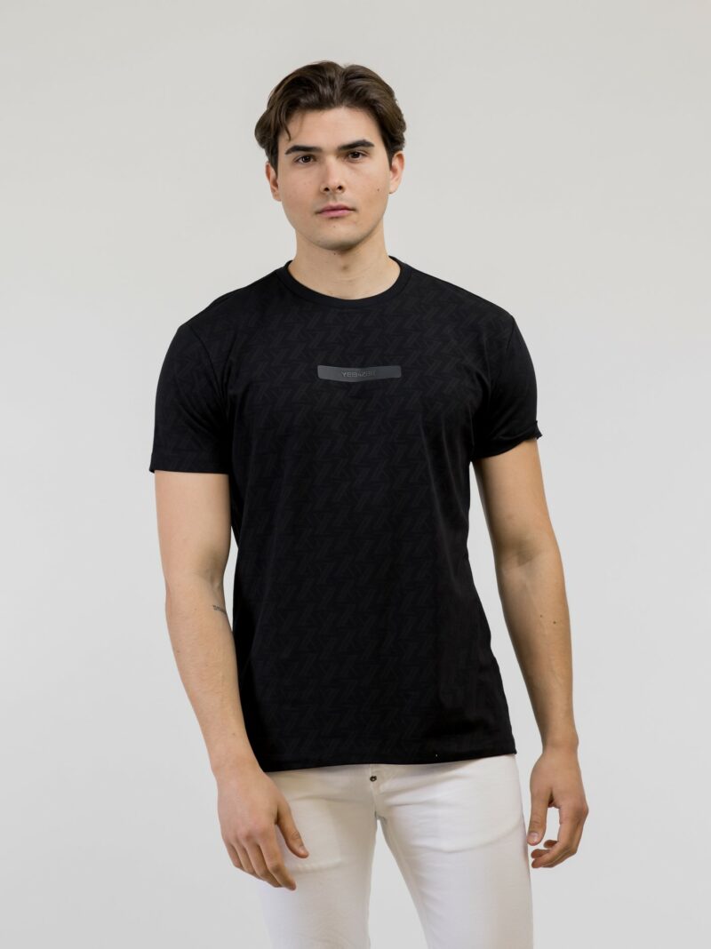 Μπλούζα T-Shirt Μαύρο YES ZEE