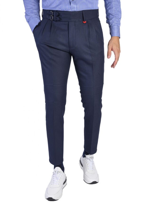 Παντελόνι Μπλέ Τσίνος Slim Fit, DEZIGN