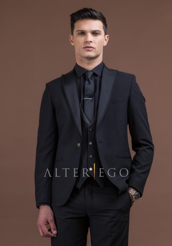 Κοστούμι Μαύρο Ceremony Slim Fit, ALTER EGO