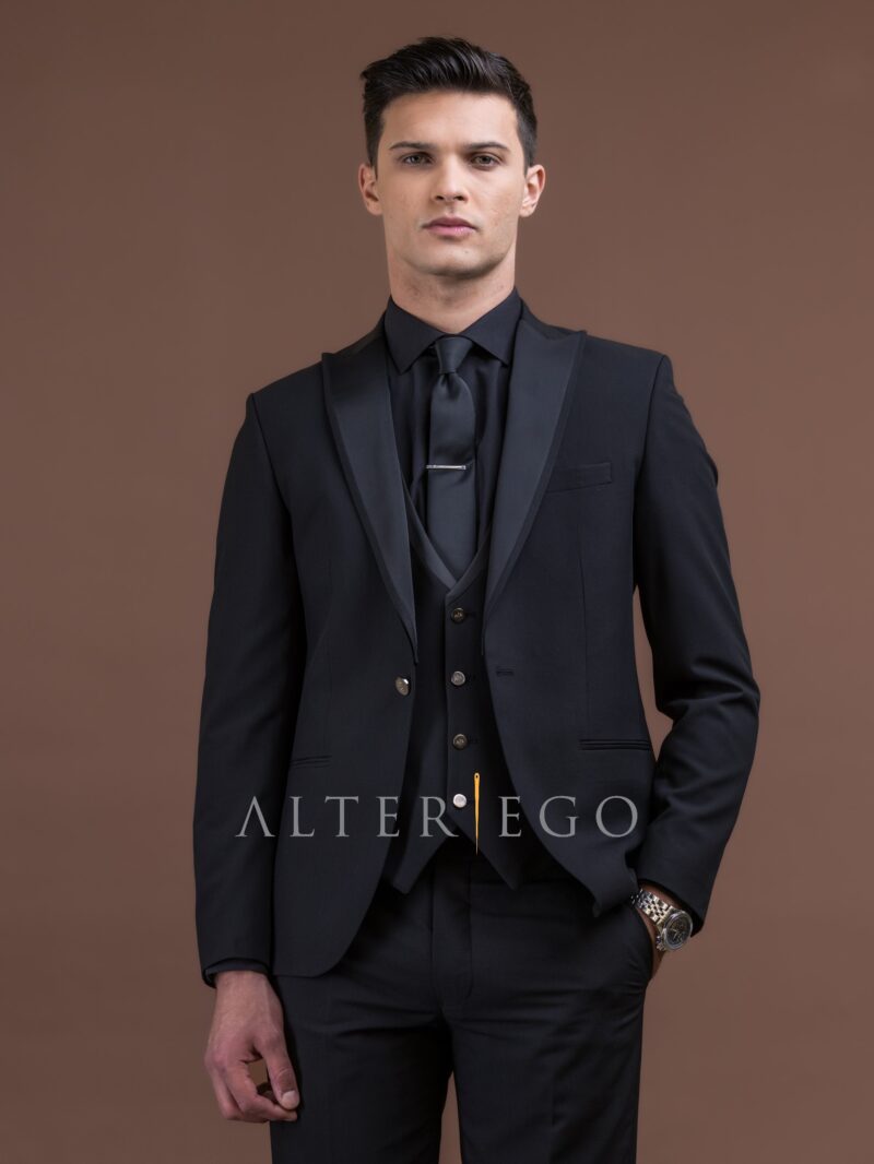 Κοστούμι Μαύρο Ceremony Slim Fit, ALTER EGO