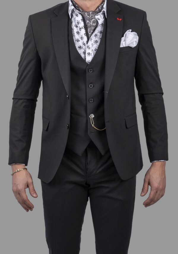 Κοστούμι Μαύρο Slim Fit, DEZIGN