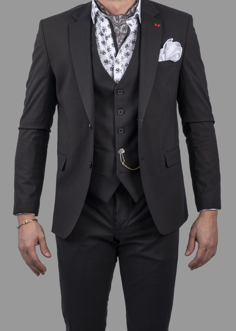 Κοστούμι Μαύρο Slim Fit, DEZIGN