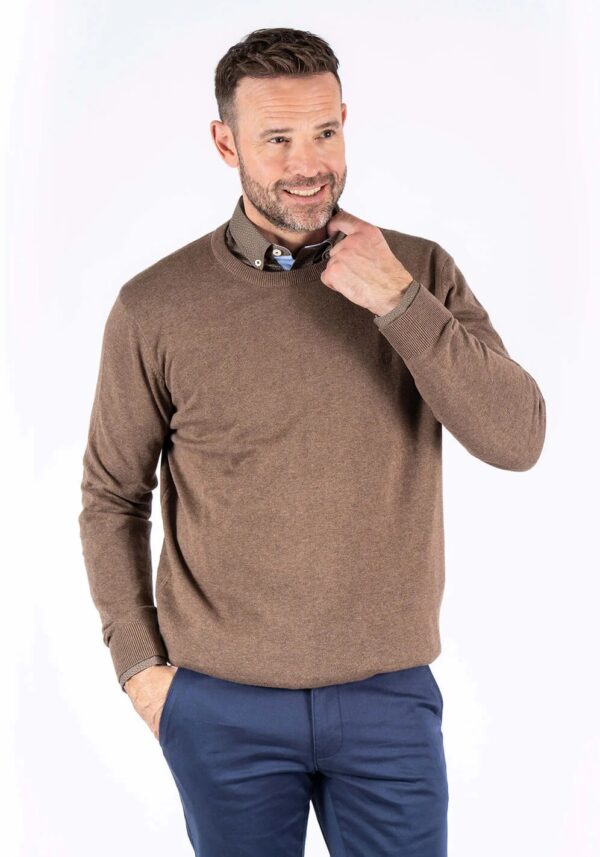 Μπλούζα Καφέ Λαιμόκοψη MALCOM O, Pre End