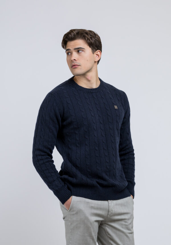 Μπλούζα Λαιμόκοψη Μπλε, MAKIS TSELIOS