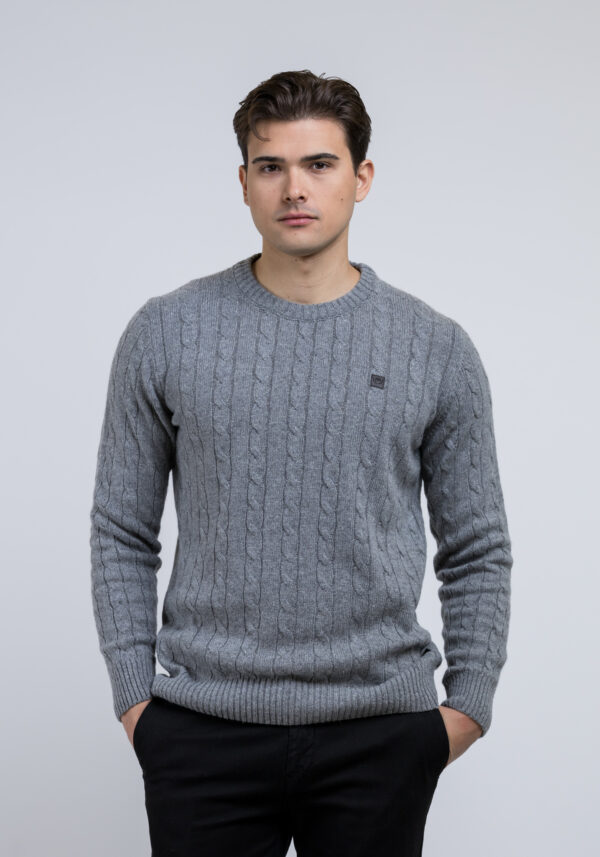 Μπλούζα Λαιμόκοψη Γκρι, MAKIS TSELIOS