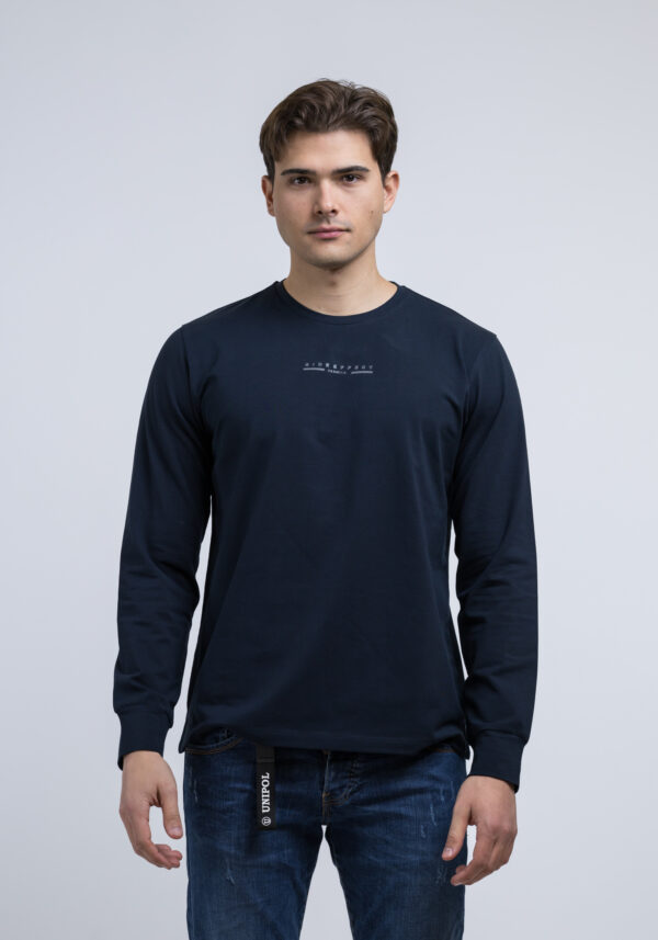 Μπλούζα Μακό Λαιμόκοψη Μπλε, SIDE EFFECT