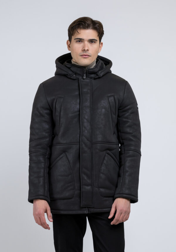 Μπουφάν Καφέ Eco Μουτόν, YES ZEE