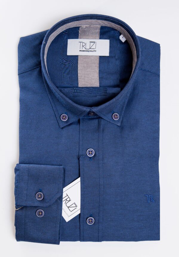 Πουκάμισο Μπλε Regular Fit, TRUZI