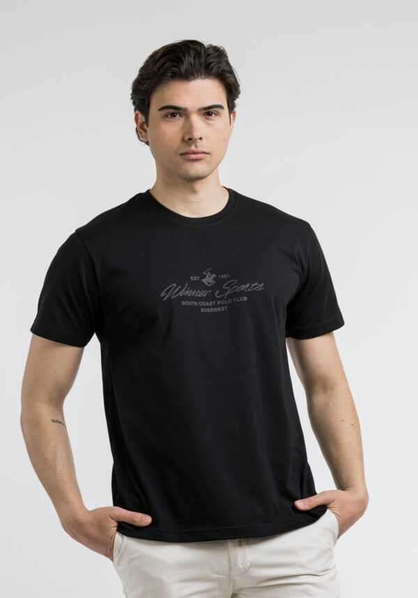 Μπλούζα Tshirt Μαύρο, EVERBEST