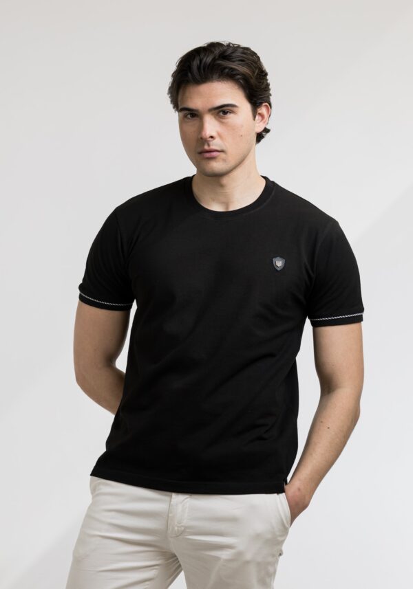 Μπλούζα Λαιμόκοψη Μαύρη, EVERBEST