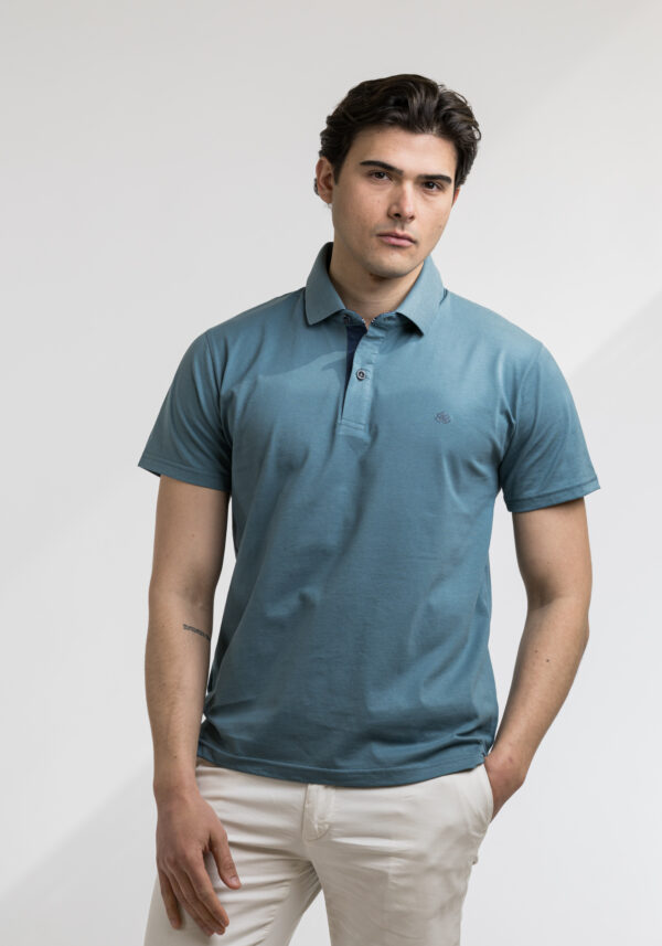 Μπλούζα Πόλο Πετρόλ Κ/Μ, EVERBEST