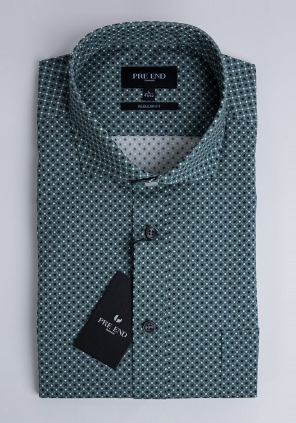 Πουκάμισο Πράσινο Μικροσχέδιο Colby, PRE END