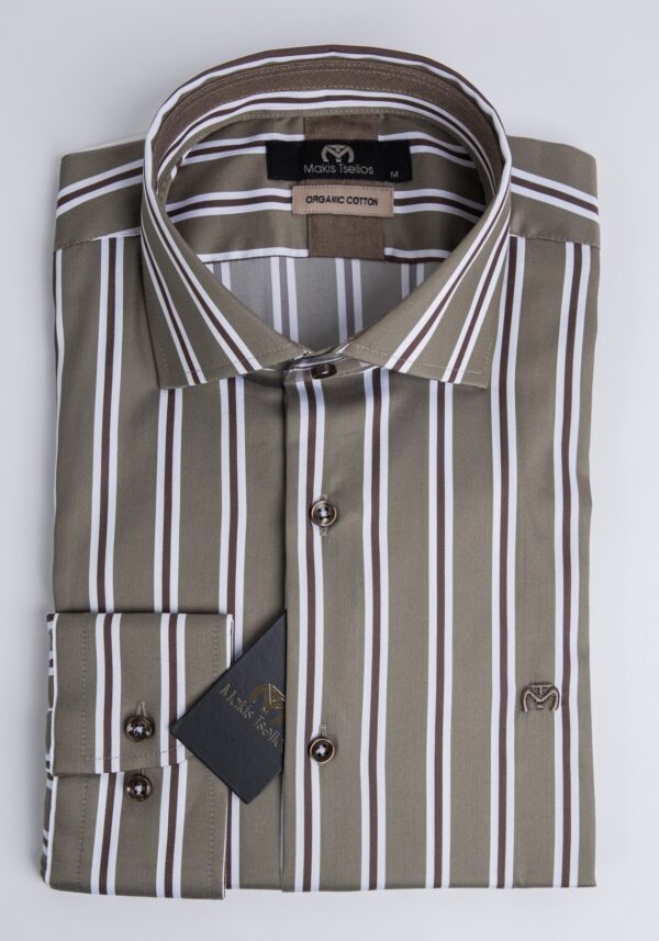 Πουκάμισο Χακί Ριγέ, ΜAKIS TSELIOS